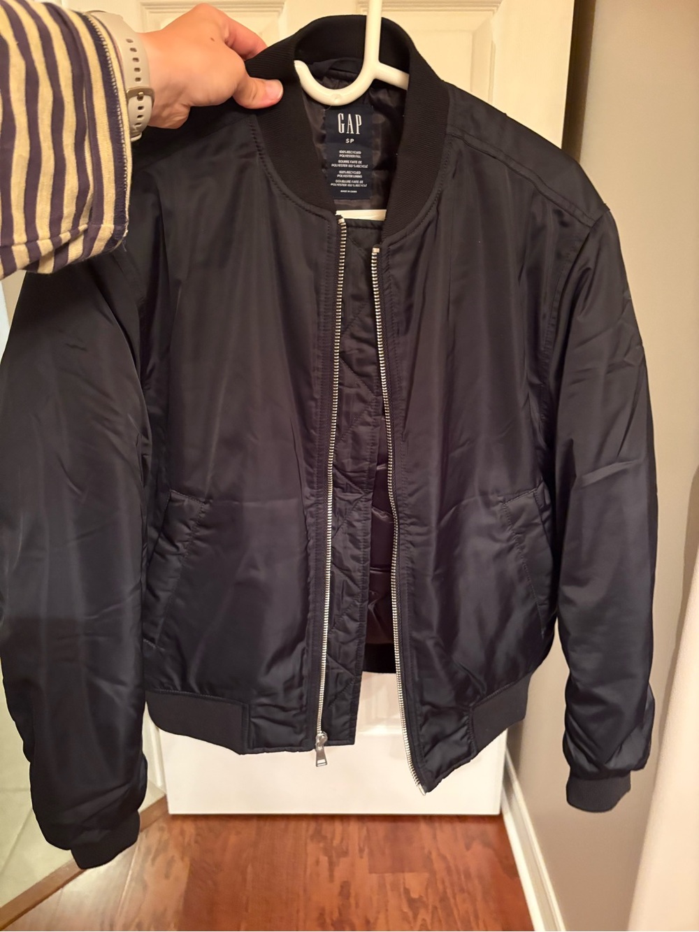GAP Black Bomber Jacket